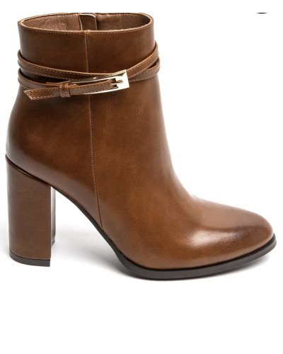 Camel Heel Ankle Boots – Elegant Winter Boots | Ilhamoon