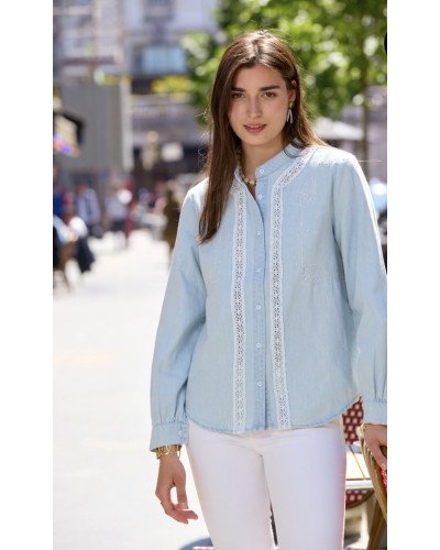 Chemisier avec broderie délicate