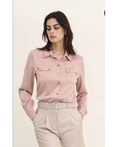 Chemise à boutons fantaisie