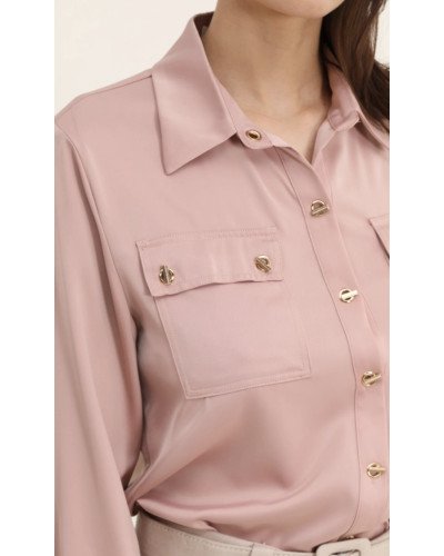 Chemise à boutons fantaisie