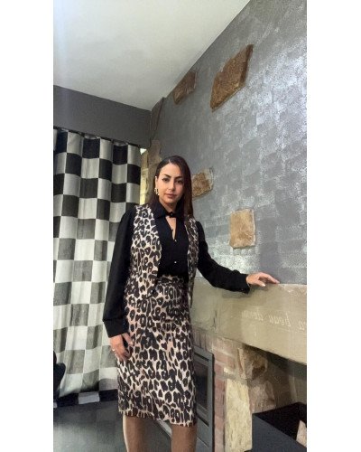 Leopard Print Skirt – Women’s Skirt S/M/L | Ilhamoon