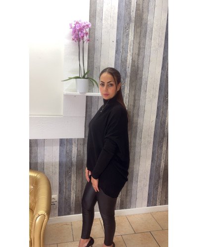 Pull Oversize à Col Montant