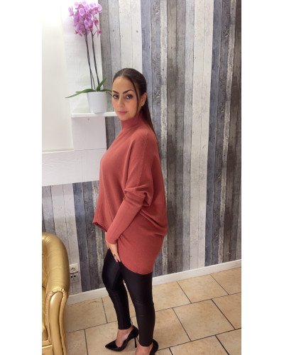 Pull Oversize à Col Montant