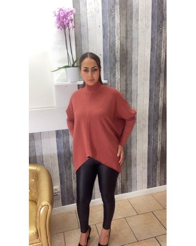 Pull Oversize à Col Montant