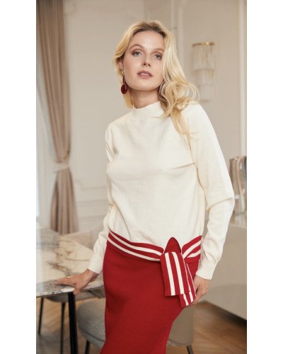 Pull doux à col montant