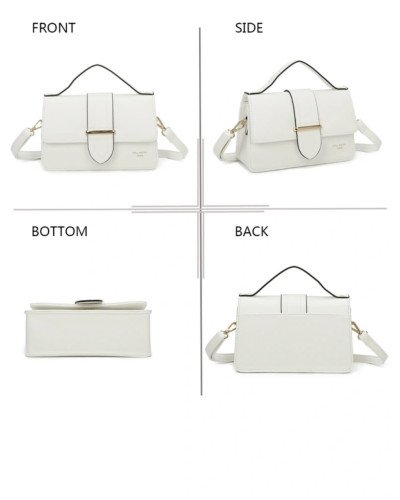 Giorgia Shoulder Bag – White / Black / Beige | Ilhamoon