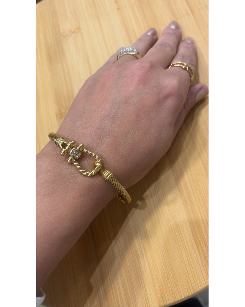 Bracelet jonc en acier inoxydable