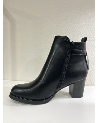 Bottines petit talon/ Noir
