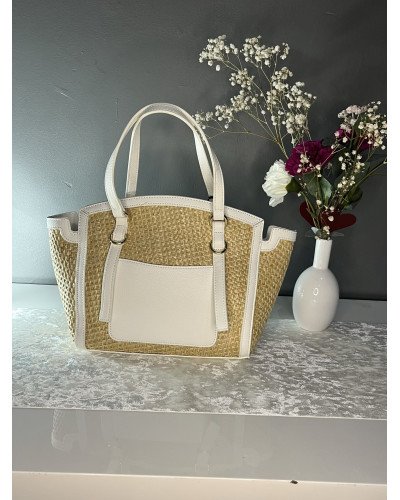 VALENTINO GRAVANI sac fourre-tout en Raphia