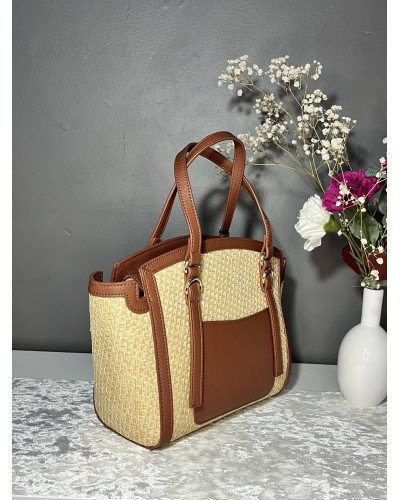 VALENTINO GRAVANI sac fourre-tout en Raphia