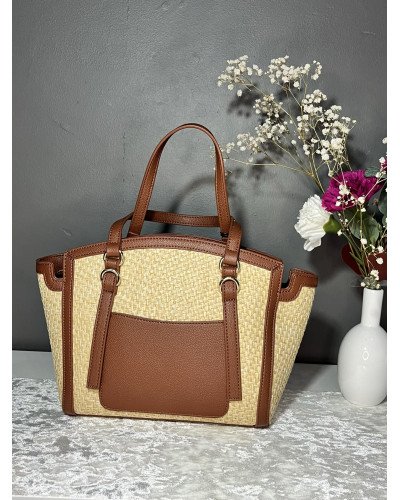 VALENTINO GRAVANI sac fourre-tout en Raphia