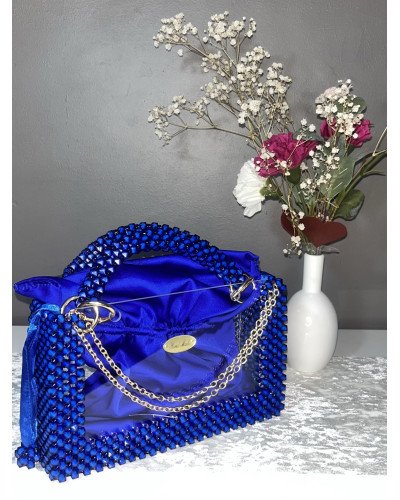 Sac à main en cristal