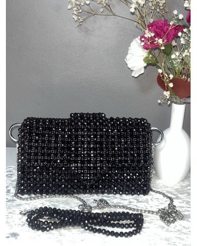 sac pochette en cristal synthétique