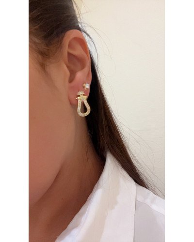 Boucles d'oreilles fer à cheval