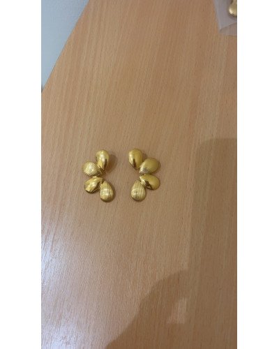 Boucles d'oreille demi fleur