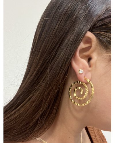 Boucles d'oreilles tourbillon