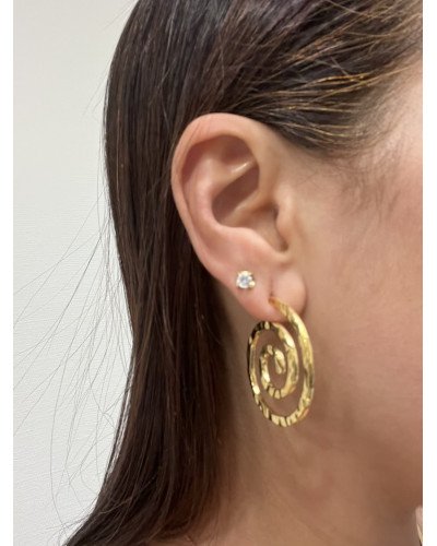 Boucles d'oreilles tourbillon