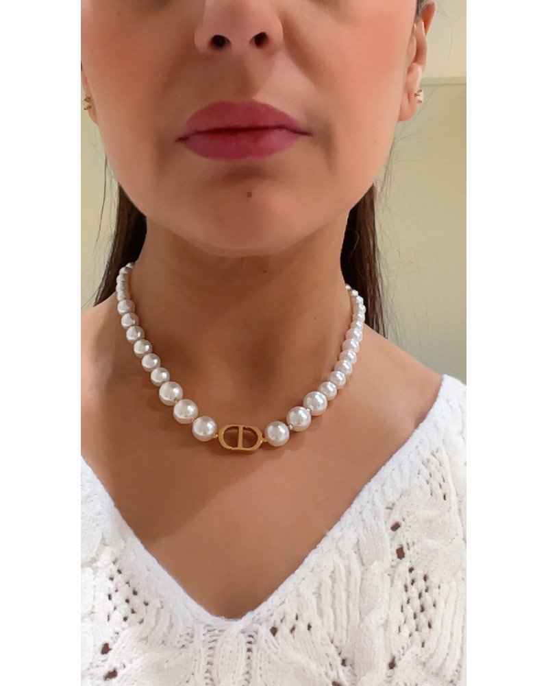 Collier en perles C&D