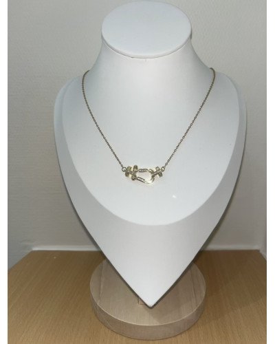 Collier forme de manille sertie